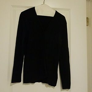 Black knit sweater